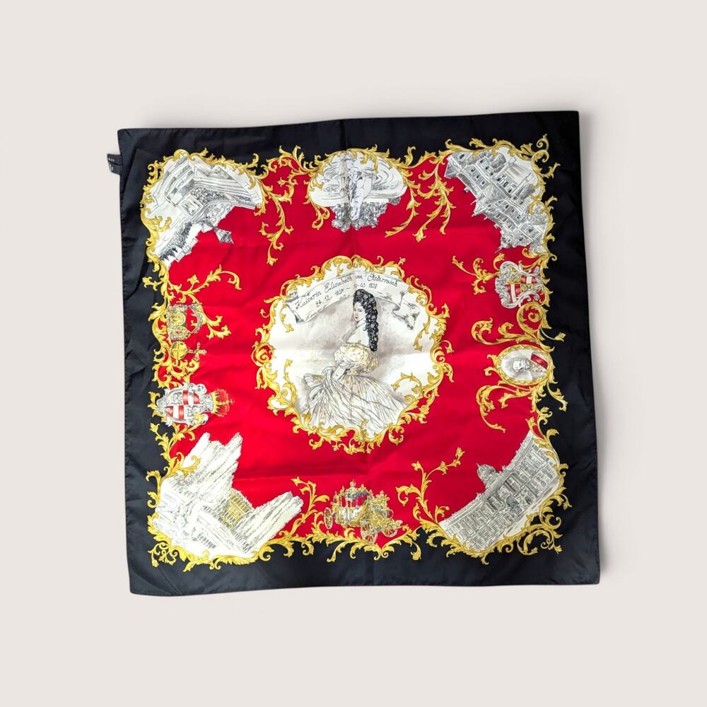 Vintage Striessnig Empress Elisabeth Of Austria Scarf